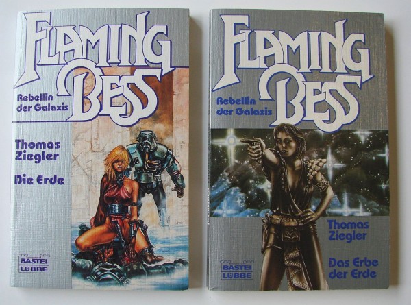 Bastei SF - TB (Bastei, Tb.) 23er Serie Komplettserien Flaming Bess (Ziegler) Nr. 1-9 kpl. (Z1-)