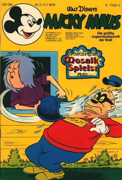 Micky Maus mit allen festen Beilagen Jahrgang 1975 (Ehapa, Gb.) Nr. 1-49