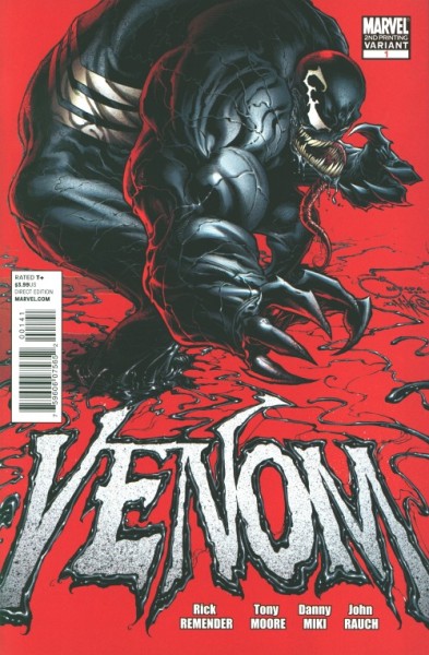 Venom (2011) 2nd Printing Variant Cover 1