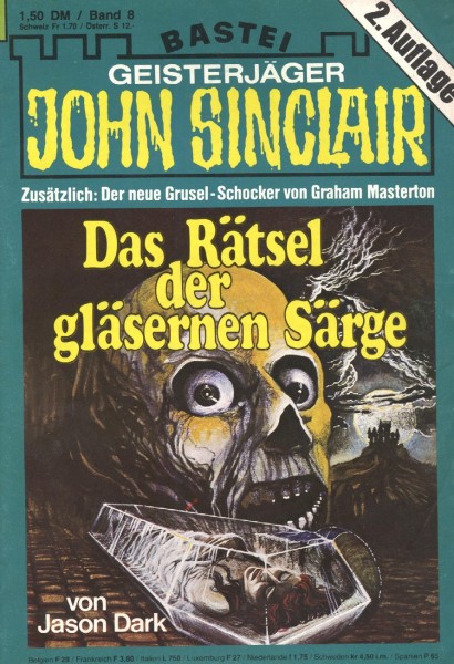 John Sinclair (Bastei) 2. Auflage Nr. 1-825 kpl. (Z0-2)