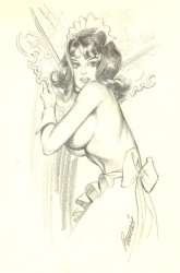 Originalzeichnung Erotische Pin-ups (Bild 107)