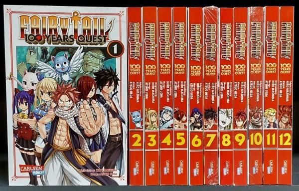 Fairy Tail 100 Years Quest (Carlsen, Tb.) Nr. 1-12 zus. (neu)