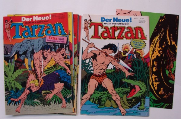 Tarzan (Ehapa, Gb.) Jhrg. 1979 Nr. 1-9 kpl. (Z1-2) mit Poster