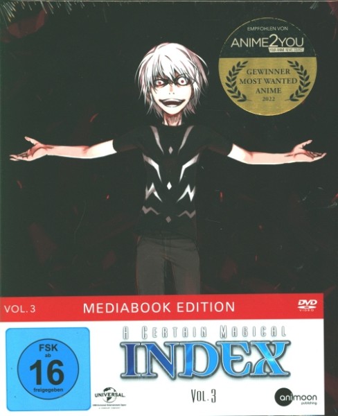 A Certain Magical Index Vol.3 DVD Mediabook Edition