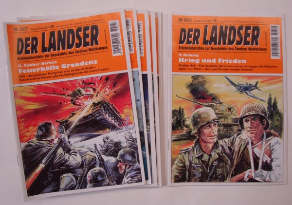 Landser in 100er Paketen (Pabel) Nr. 2501-2600 zus. (Z0-1)