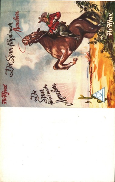 Ajax, Ax Leihbuch SU Spur führt nach Monclova (Triga) nur Schutzumschlag