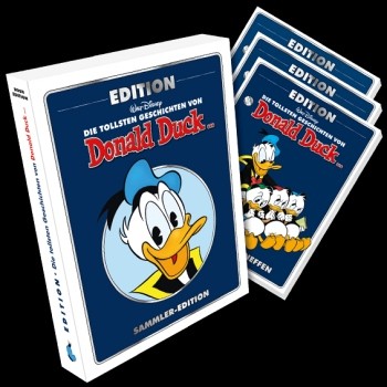 Tollsten Geschichten von Donald Duck Edition (Ehapa, Br.) Nr. 1-3 kpl. im Schuber (Z1)