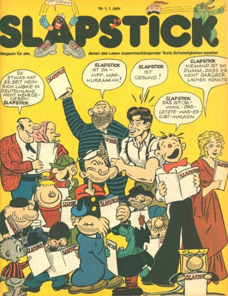 Slapstick Beilagen aus Pardon 1. Jahr (Pardon,Zeitschrift, GbÜ.) Nr. 1-12