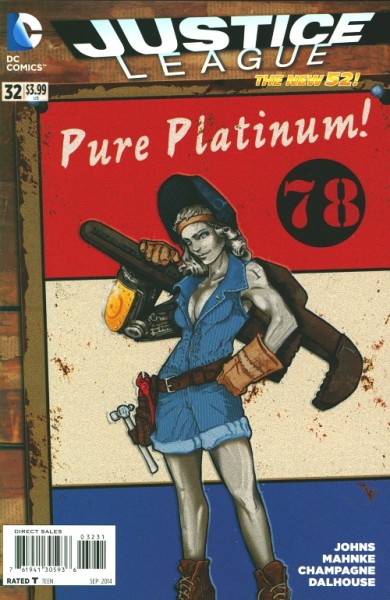 Justice League (2011) Bombshells Variant Cover 32