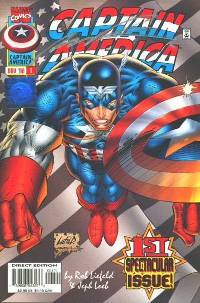 Captain America (1996) signed by Rob Liefeld 1