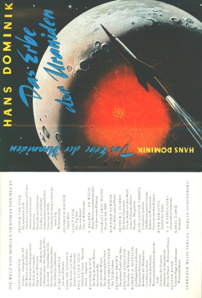 Dominik, Hans Leihbuch SU Erbe der Uraniden (Weiss) nur Schutzumschlag