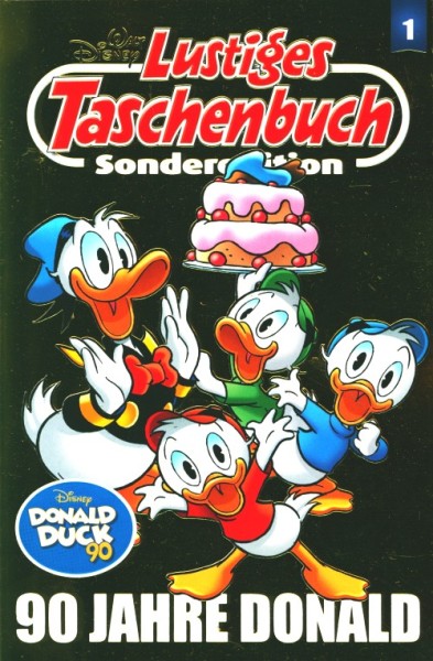 Lustiges Taschenbuch (Ehapa, Tb.) Sonderedition 90 Jahre Donald Duck Nr. 1-4 (neu)