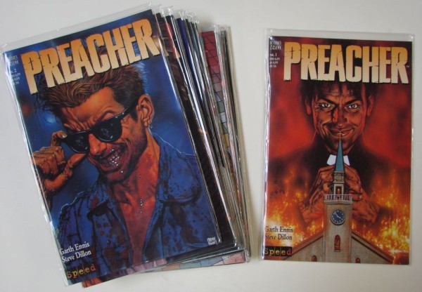 Preacher (Speed, Gb.) Nr. 1-34 kpl. + alle 7 Specials (Z1)