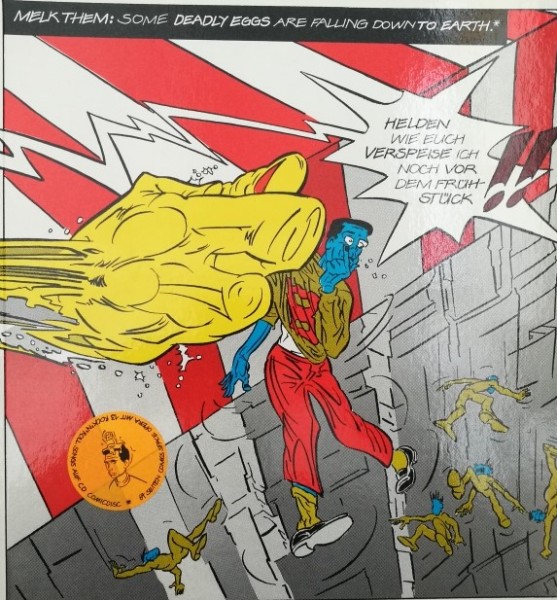Some deadly eggs are falliig down to earth... (Agromix-Comix, BÜ.) mit CD