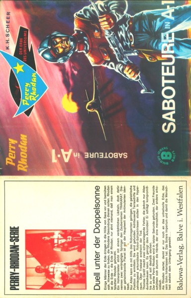 Perry Rhodan Leihbuch SU Saboteure in A-1 (Balowa) nur Schutzumschlag