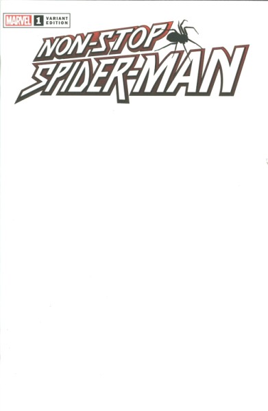 Non-Stop Spider-Man Blank Variant Cover 1