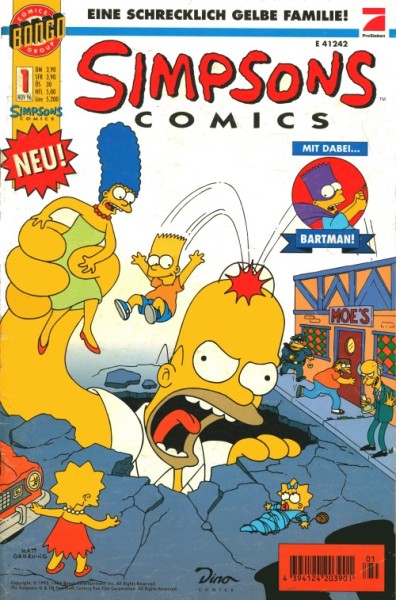 Simpsons (Dino, Gb.) ohne Beilage Nr. 1-50 zus. (Z0-2)