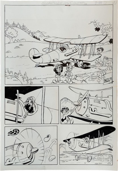 Originalzeichnung (1523) Felix 882 8 Seiten zus. ÜF