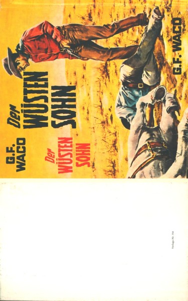 Waco, G.F. Leihbuch SU Wüstensohn (Saba) nur Schutzumschlag