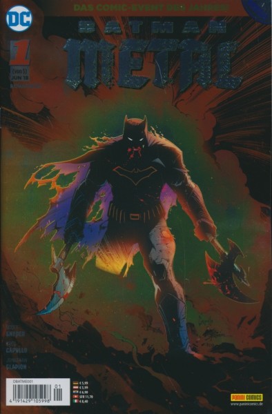 Batman: Metal (Panini, Gb.) Nr. 1-5 kpl. (Z1-)