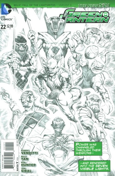 Green Lantern (2011) 1:25 Variant Cover 22