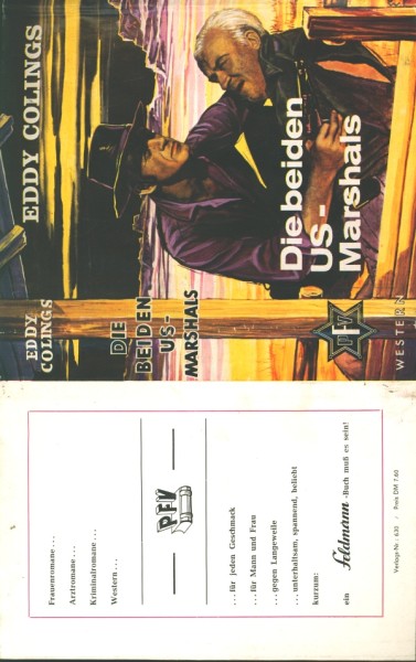 Colings, Eddy Leihbuch SU Beiden US-Marshals (Feldmann) nur Schutzumschlag