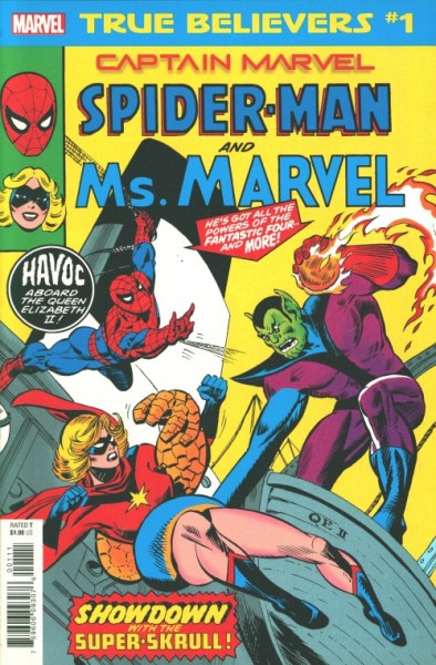True Believers: Captain Marvel - Spider-Man and Ms. Marvel 1