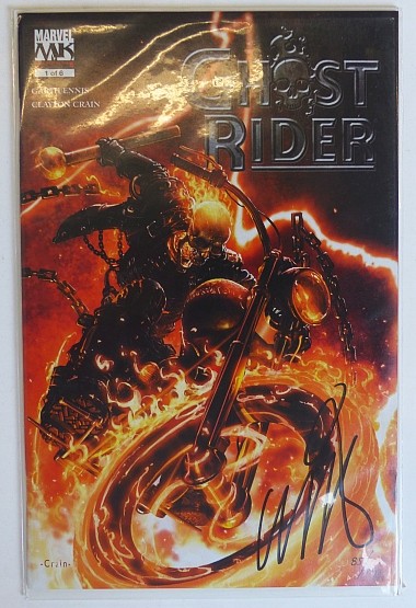 Ghost Rider (2005) Dynamic Forces Nr.1 signed by Garth Ennis