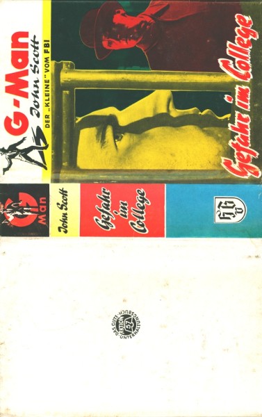 G-Man John Scott Leihbuch SU Gefahr im College (Borgsmüller) nur Schutzumschlag