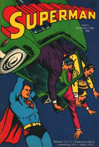 Superman (Ehapa, Gb.) Jahrgang 1966 Nr. 1-4