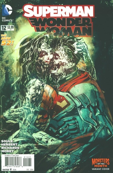 Superman/Wonder Woman (2013) Monsters Variant Cover 12