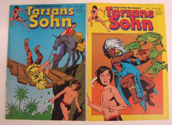 Tarzans Sohn (Ehapa, Gb.) Jhrg. 1981 Nr. 1-13 kpl. (Z1)