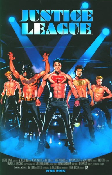 Justice League (2011) Magic Mike Variant Cover 40