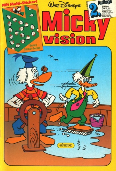 Mickyvision (Walt Disney's) (Ehapa, Gb.) 2.Auflage Jhrg. 1986 Nr.1-12