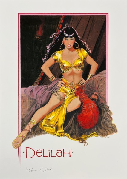 Silke Druck: Delilah signiert