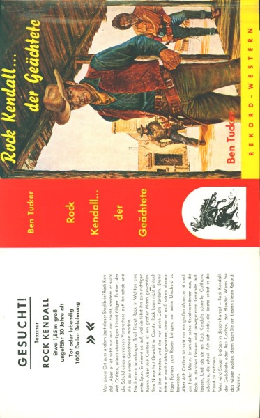 Tucker, Ben Leihbuch SU Rock Kendall - der Geächtete (Rekord) nur Schutzumschlag
