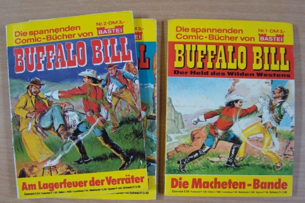 Buffalo Bill (Bastei, Tb.) Nr. 1-15 kpl. (Z0-2)