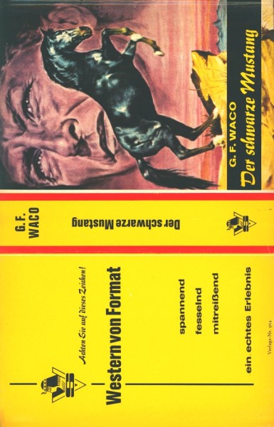 Waco, G.F. Leihbuch SU Schwarze Mustang (Saba) nur Schutzumschlag