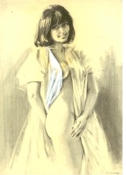 Originalzeichnung Erotische Pin-ups (Bild 023)