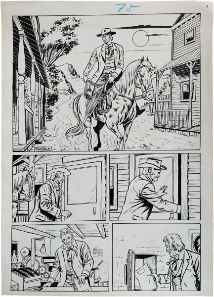 Originalzeichnung (1528) Bonanza 75 24 Seiten zus. ÜF