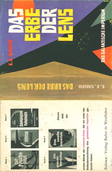 Smith, E.E. Leihbuch SU Erbe der Lens (Balowa) nur Schutzumschlag
