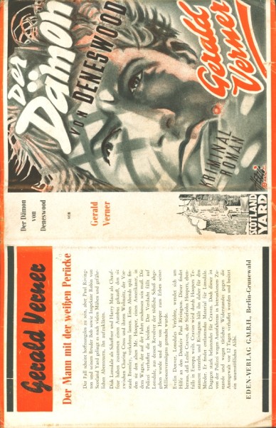 Verner, Gerald Leihbuch SU Dämon von Deneswood (Eden) nur Schutzumschlag