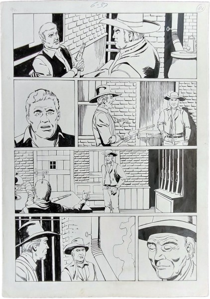 Originalzeichnung (1842) Bonanza 77 Seite 14 ÜF