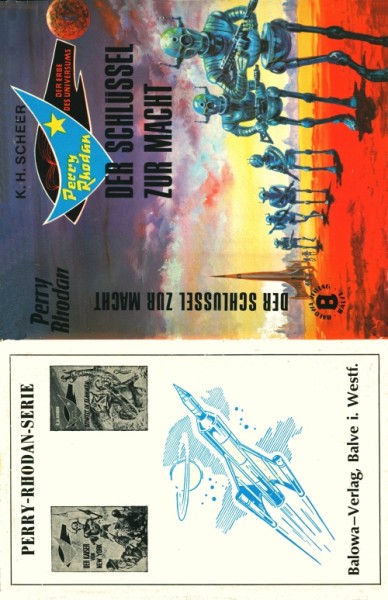Perry Rhodan Leihbuch SU Schlüssel zur Macht (Balowa) nur Schutzumschlag
