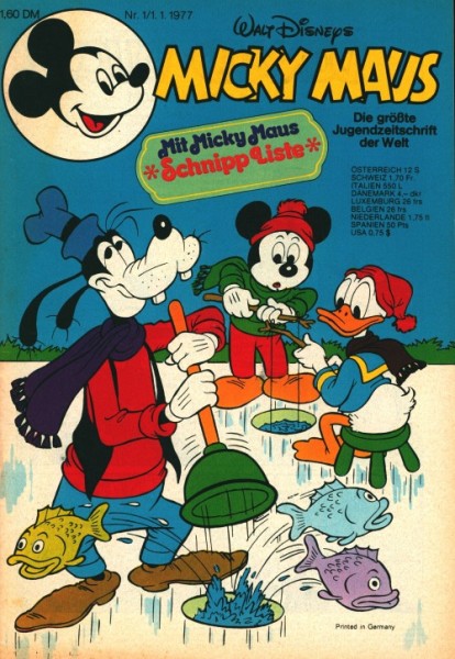 Micky Maus mit allen festen Beilagen Jahrgang 1977 (Ehapa, Gb.) Nr. 1-53