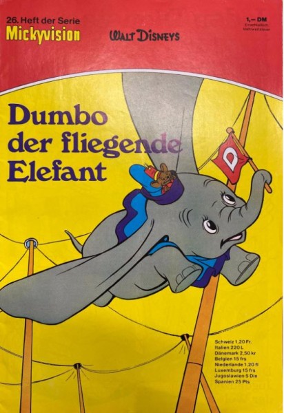 Mickyvision (Walt Disney's) (Ehapa, Gb.) mit Beilage Nr. 18,19,26,33,40,51