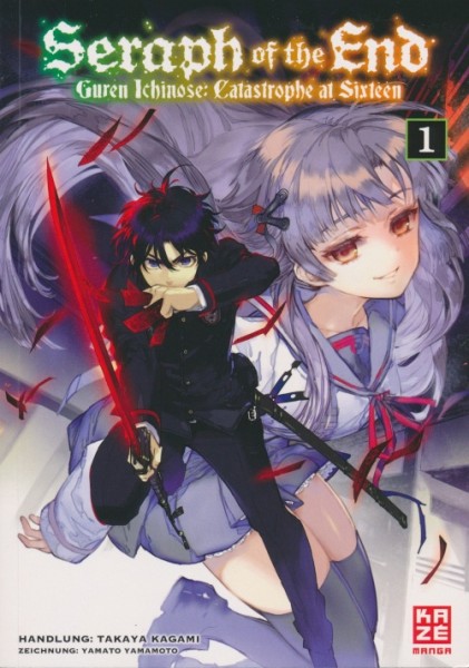 Seraph of the End (Kaze, Tb.) Light Novel - Guren Ichinose: Catastrophe at Sixteen Nr. 1+2 zus. (Z1)