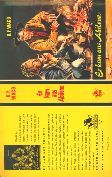 Waco, G.F. Leihbuch SU Er kam aus Abilene (Saba) nur Schutzumschlag