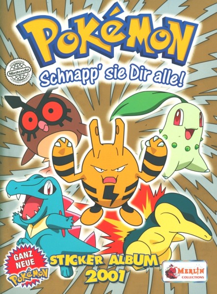 Merlin-Bilderdienst SBA Pokemon - Schnapp sie dir alle 2001 (31332/43) Leeralbum Sammelbilderalbum