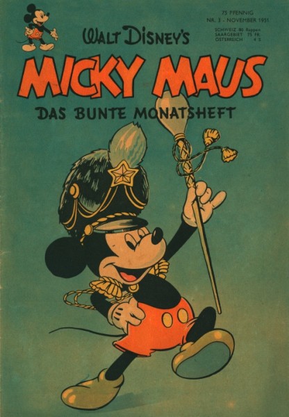 Micky Maus (Ehapa, Gb.) Jahrgang 1951 Nr. 1-4
